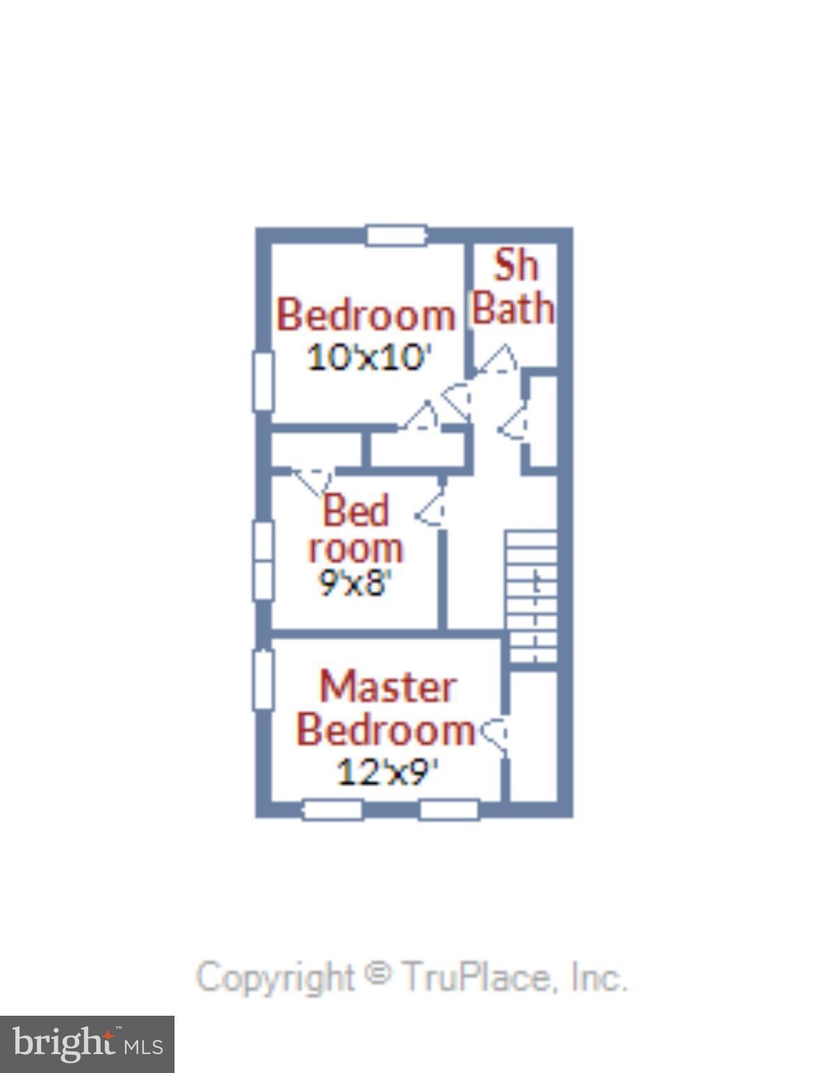 51 West Reed Avenue Alexandria, VA 22305 - Photo 30 of 30 Upper level floorplan