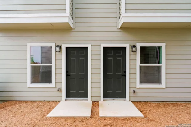 a view of entrance front of house