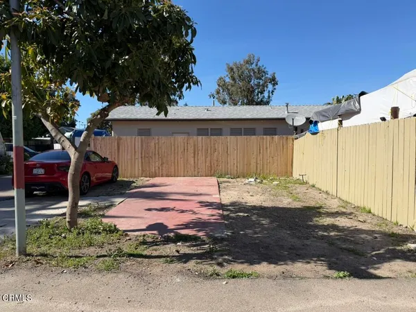 a backyard of a house