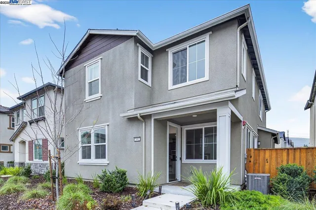 a front view of a house with balcony