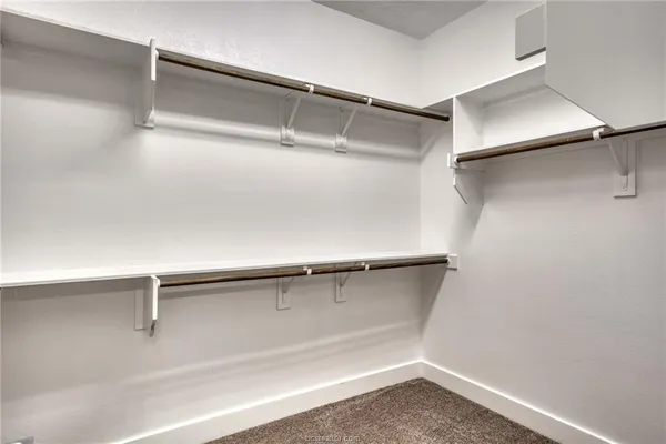 a close view of closet