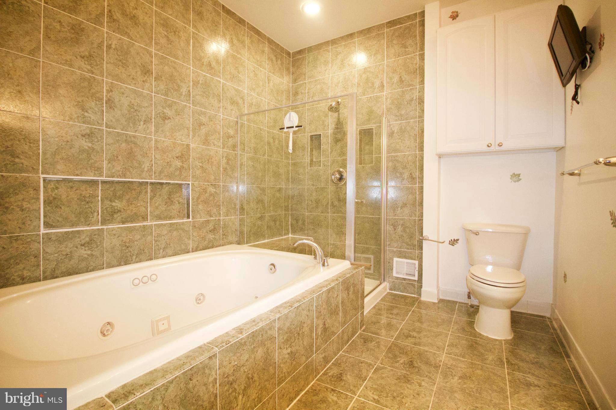 8411 Meadowsweet Road Pikesville, MD 21208 - Photo 15 of 30 a bathroom with a bathtub and a toilet