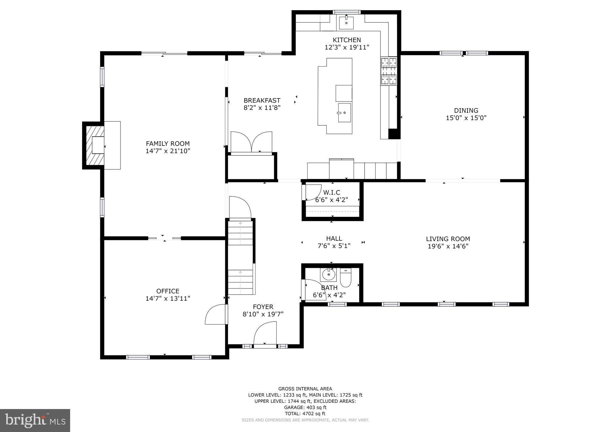 11905 Greenleaf Avenue Potomac, MD 20854 - Photo 28 of 30 Main Level Floor Plan