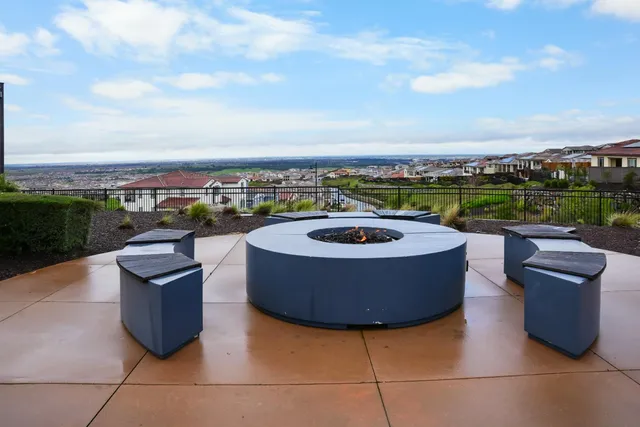 a view of swimming pool and city view