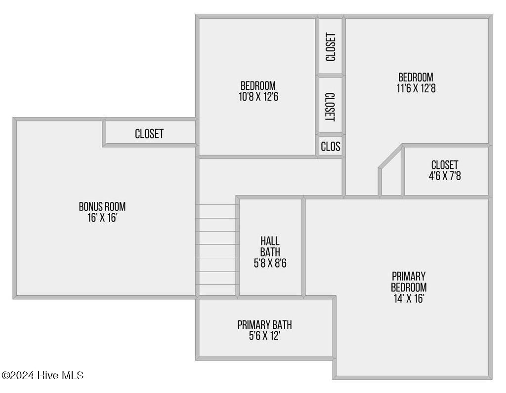 116 Raintree Circle Jacksonville, NC 28540 - Photo 34 of 34 Second Level Floor Plan