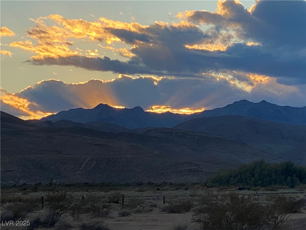1 Warm Springs Road Moapa, NV 89025 - Photo 5 of 7 Sunset at Arrow Canyon from property