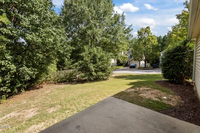 a view of yard with green space