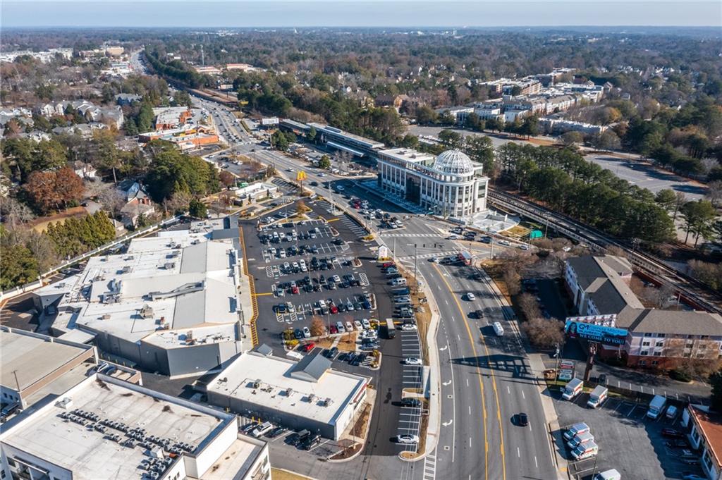 3777 Peachtree Road Northeast, Unit 1529 Atlanta, GA 30319 - Photo 36 of 45 an aerial view of a city with lots of residential buildings