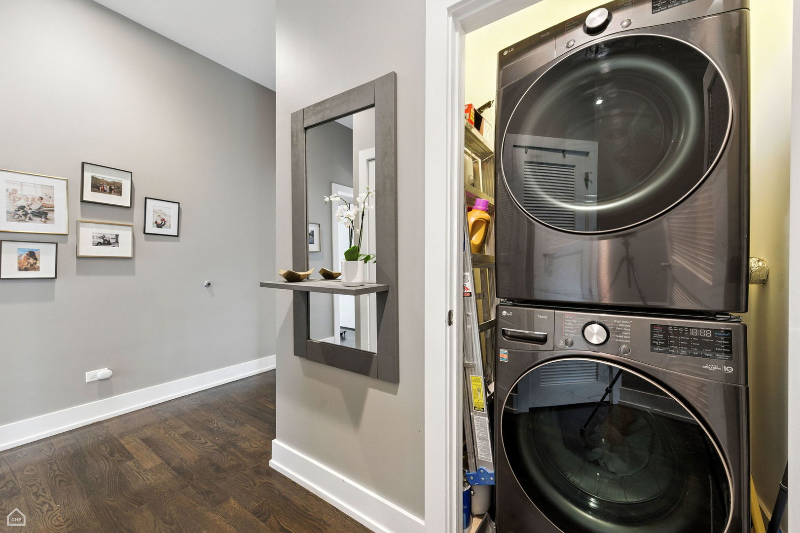 1312 West Madison Street, Unit 3A Chicago, IL 60607 - Photo 20 of 21 a utility room with dryer and washer