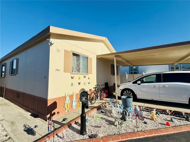 a view of a house with a patio