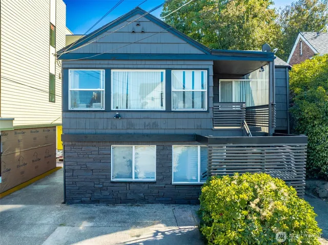 a front view of a house