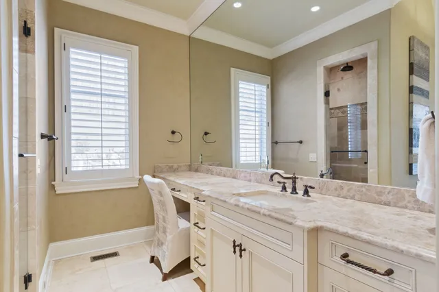 a view of a house with garden and plants