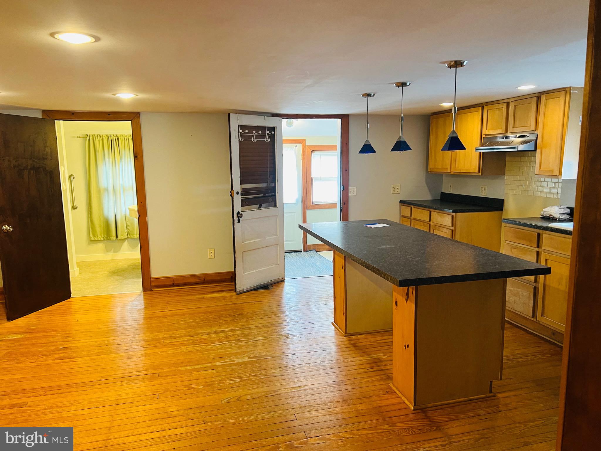 317 West Commerce Street Smyrna, DE 19977 - Photo 12 of 30 a kitchen with granite countertop a sink and cabinets