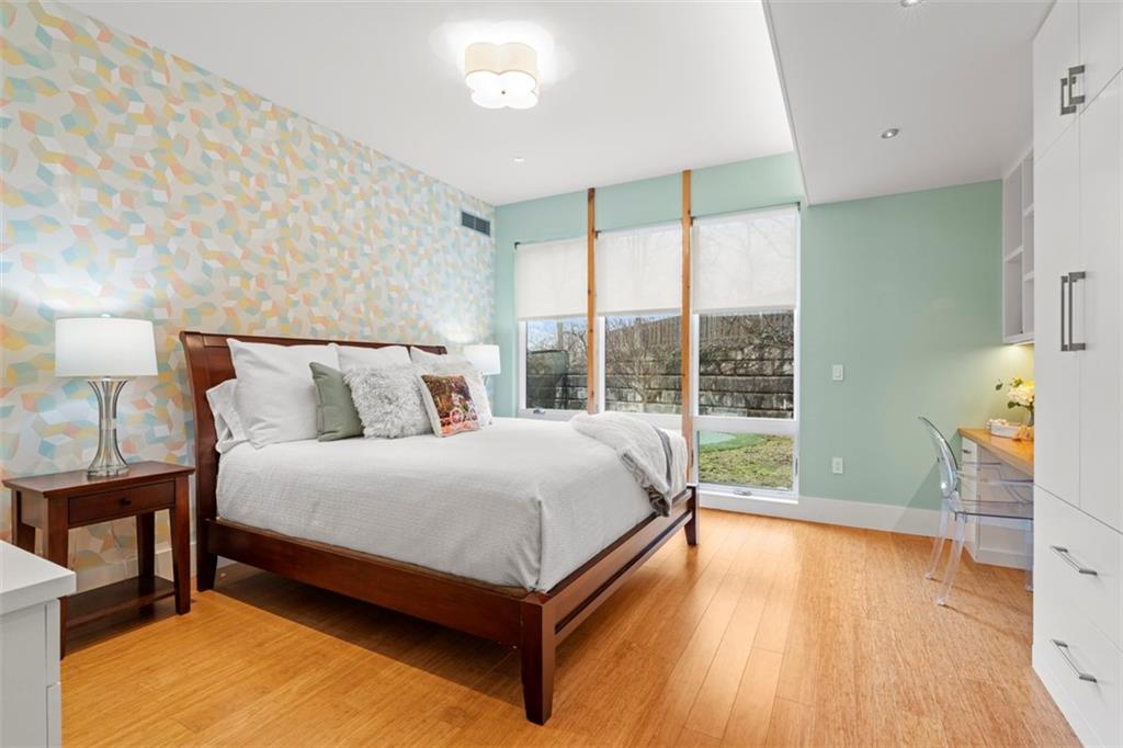999 Elmhurst Road Pittsburgh, PA 15215 - Photo 32 of 49 This beautiful bedroom gets great natural light and has tons of storage and built in desk area.