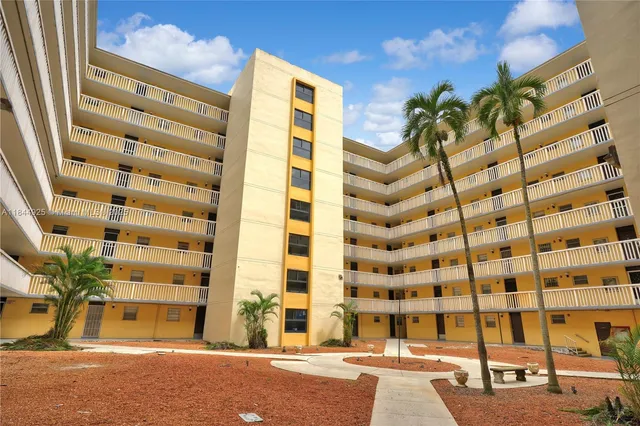 a front view of a building