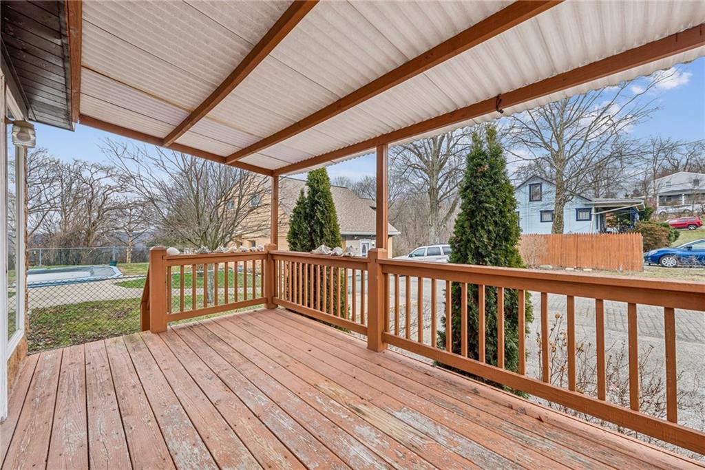 221 Woodside Road Irwin, PA 15642 - Photo 20 of 35 a view of a wooden deck