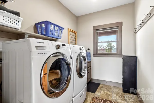a dining room with furniture window wooden floor