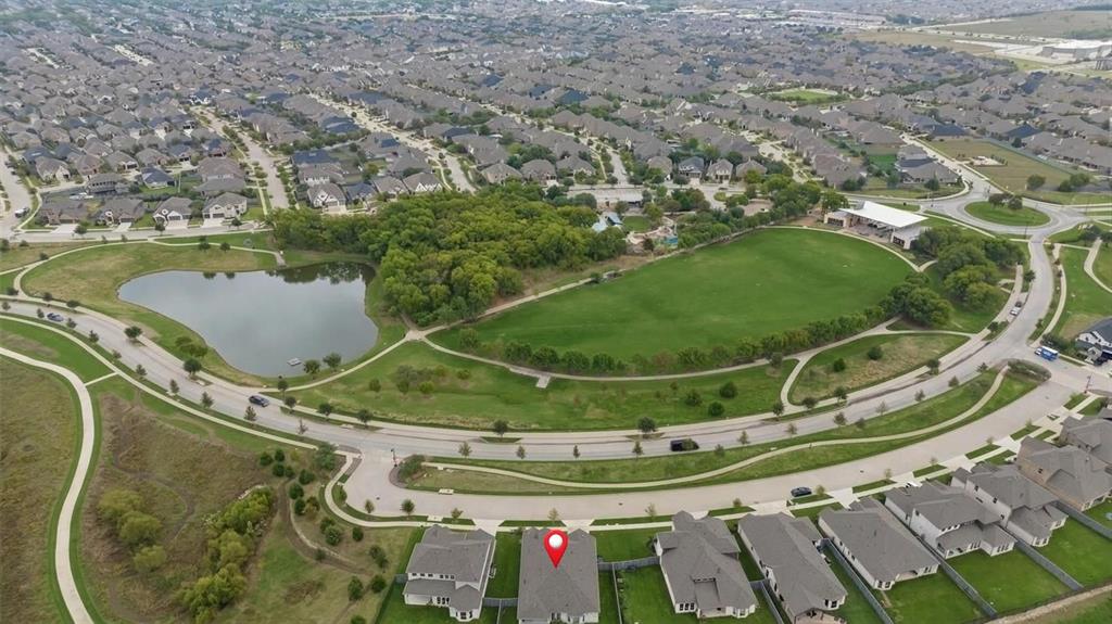 4933 Switchback Street Little Elm, TX 76227 - Photo 4 of 33 Pin shows home location. No homes across the street from this home, nothing but greenspace views and a separate access street from the main road, minimizing traffic on your street!