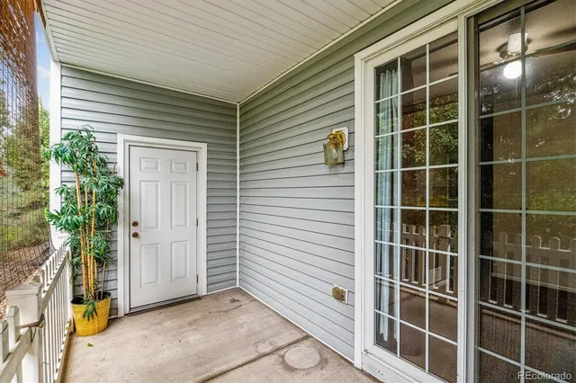 a view of front door
