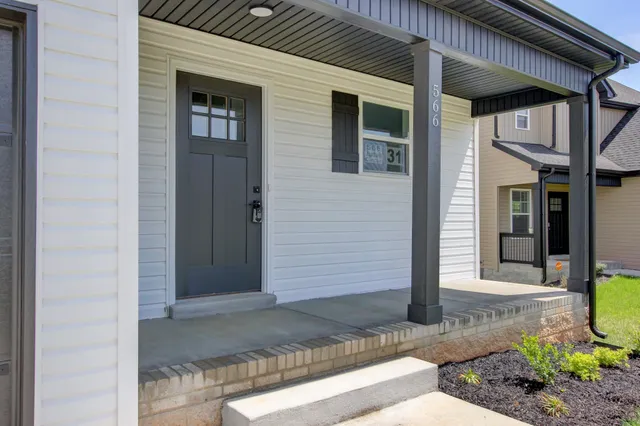 a front view of a house