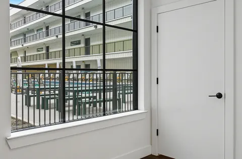 a view of a balcony