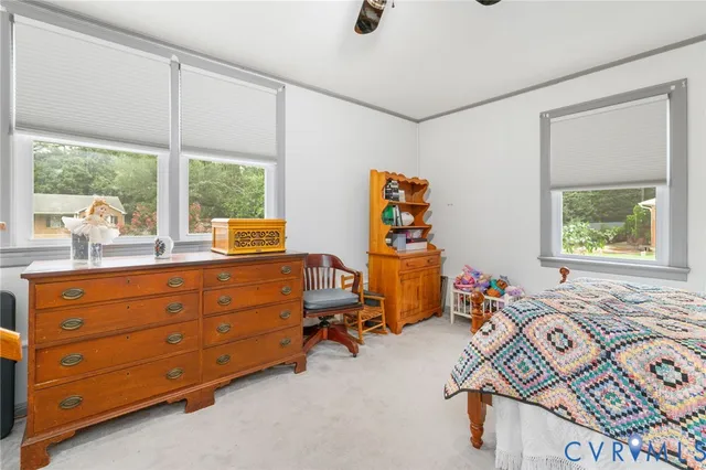 a room with furniture and a window