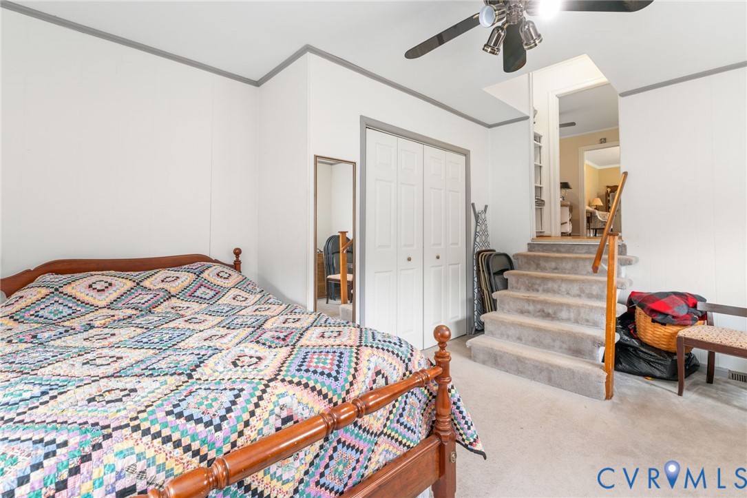 2570 Sandy Lane Victoria, VA 23974 - Photo 25 of 37 Bedroom featuring ornamental molding, light colore