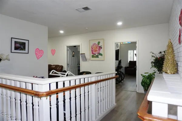 a room with furniture and a table