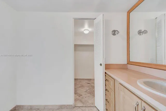 a view of an empty room