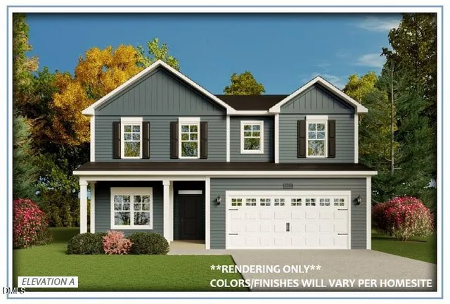 a view of front of house with a yard