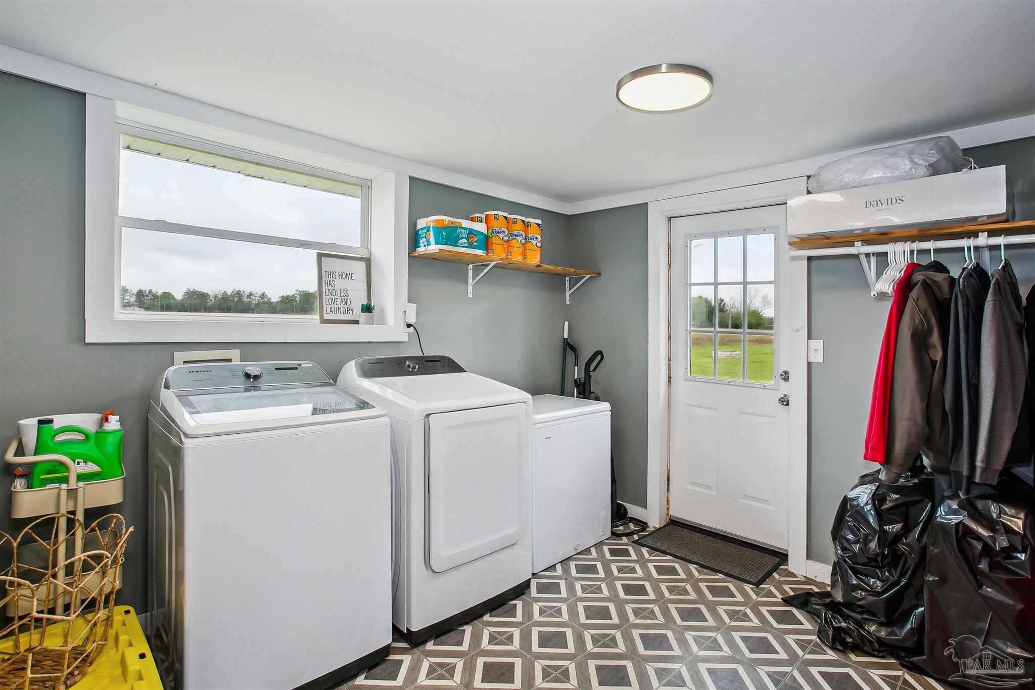 4075 Macks Road Century, FL 32535 - Photo 29 of 35 a view of a storage & utility room with a window