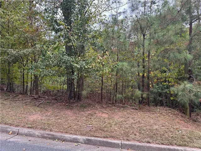 a view of a street with trees
