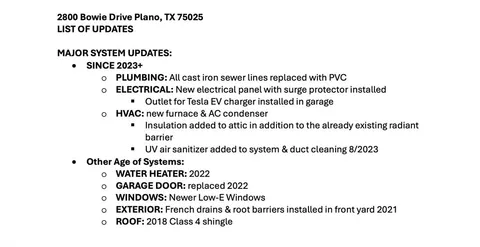 $497,500 | 2800 Bowie Drive, Plano, TX 75025