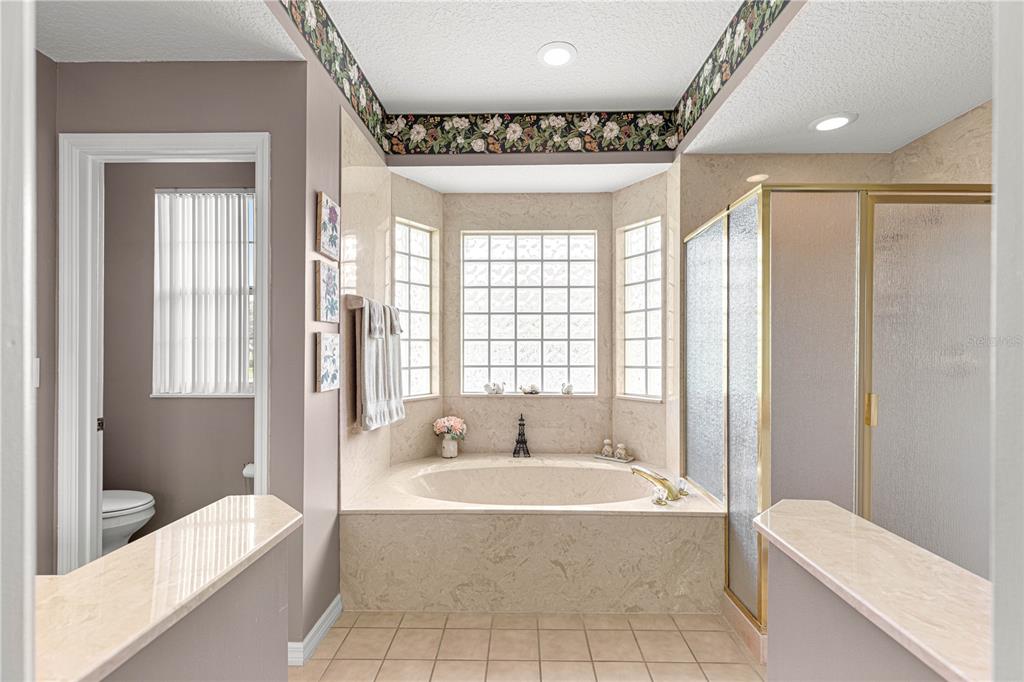 8418 Southwest 108th Pl Road Ocala, FL 34481 - Photo 32 of 80 a spacious bathroom with a tub shower and sink