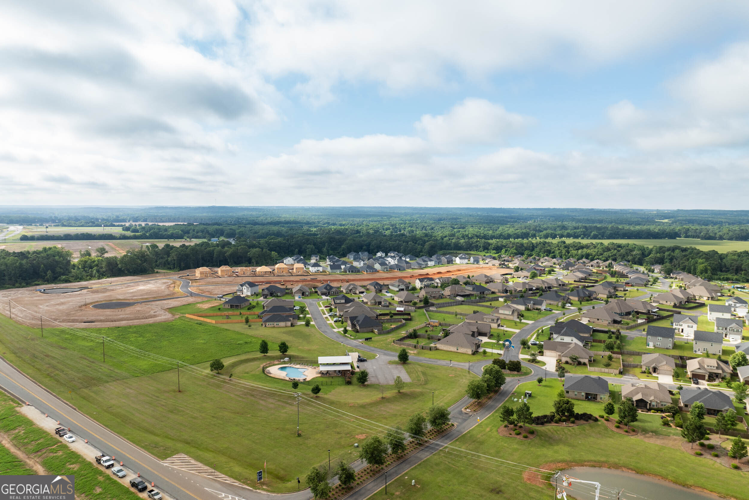 309 Rusty Plow Lane Perry, GA 31069 - Photo 27 of 34 an aerial view of residential houses with outdoor space