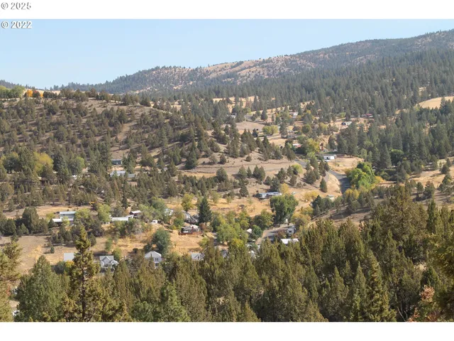 a view of city and mountain