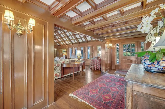 a outdoor space with lots of furniture and a potted plant