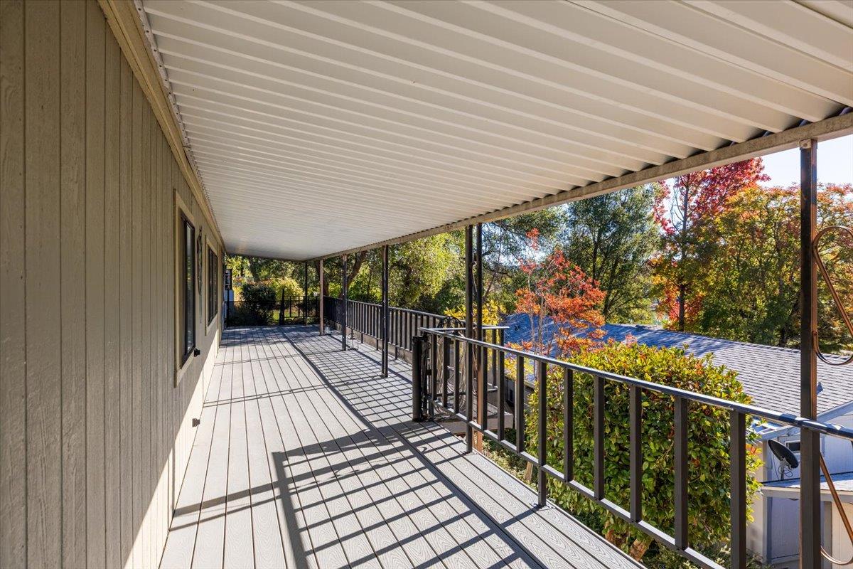 4420 Pleasant Valley Road, Unit 184 Diamond Springs, CA 95619 - Photo 5 of 28 a view of balcony with wooden floor