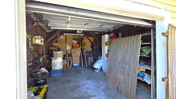 a view of storage and utility room