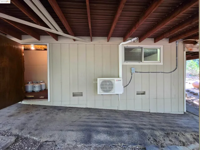 a room with storage and utility