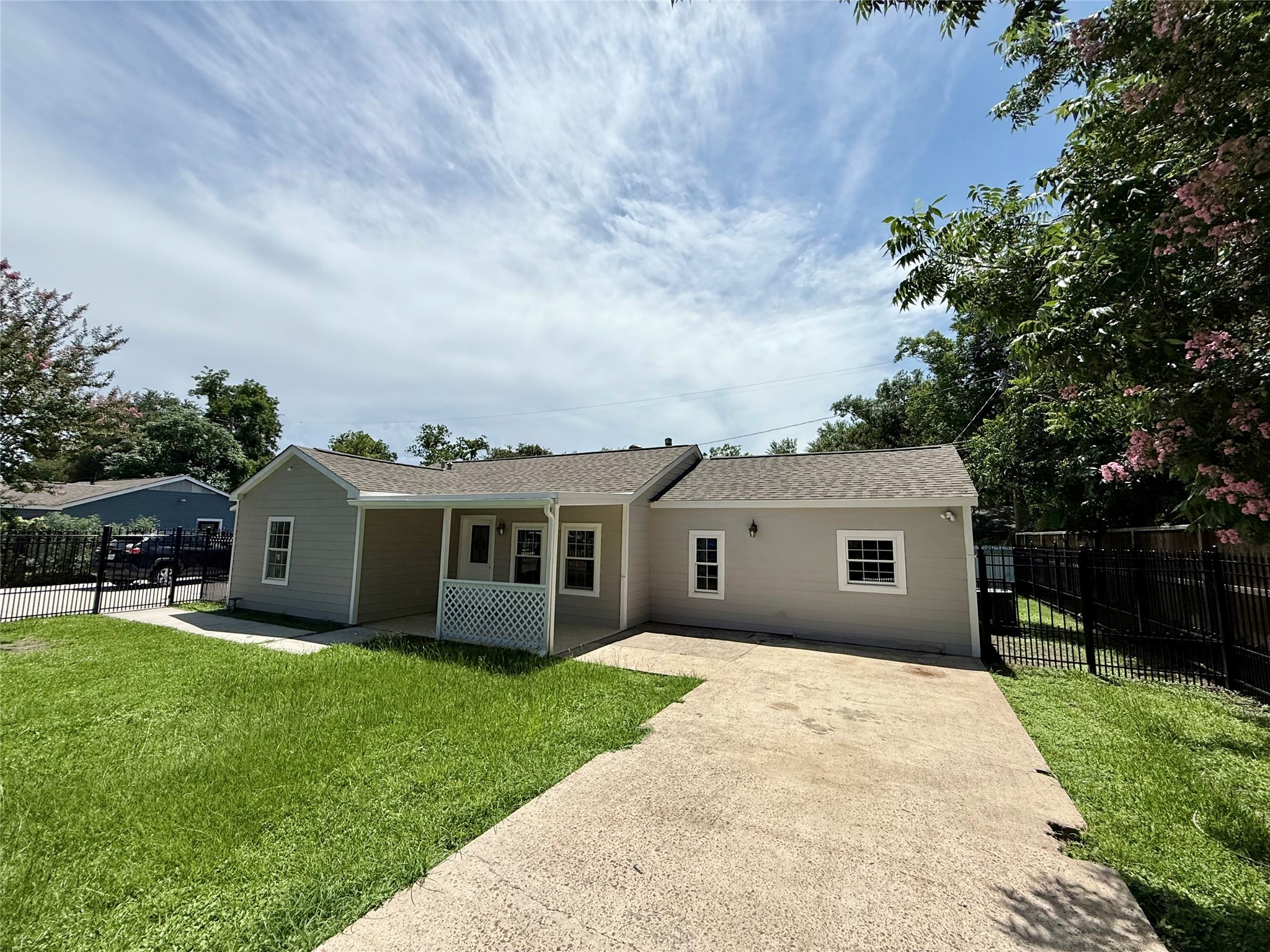 5701 Luna Street Houston, TX 77076 - Photo 14 of 50 a view of a house with a backyard