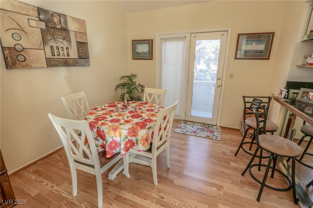 3201 La Mancha Way Henderson, NV 89014 - Photo 19 of 43 Dining area with light wood-type flooring