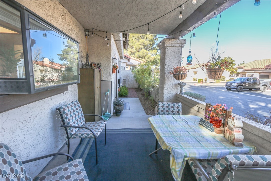 3201 La Mancha Way Henderson, NV 89014 - Photo 5 of 43 Porch with outdoor dining space