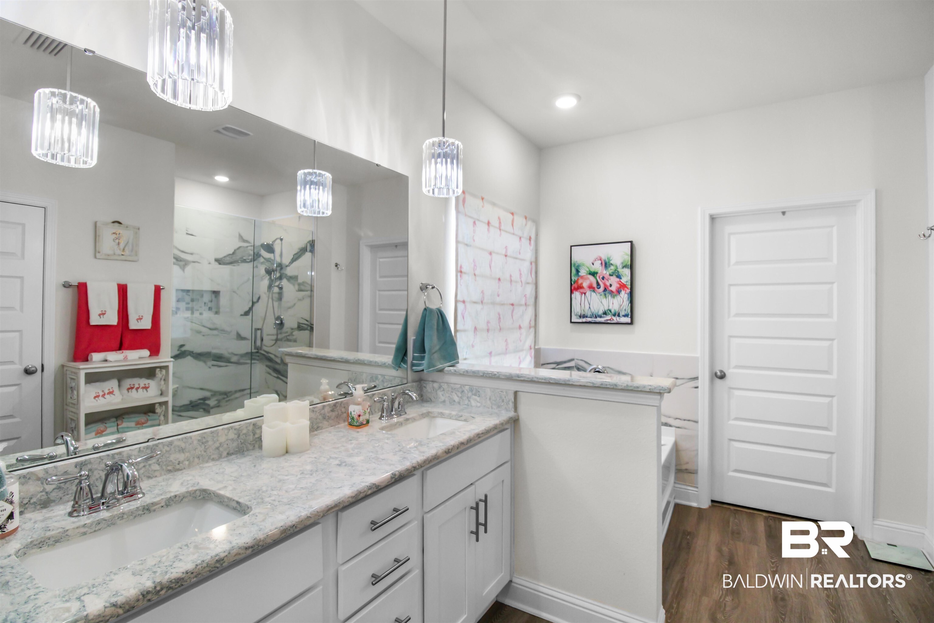 1885 Carly Street Foley, AL 36535 - Photo 20 of 40 Dual vanity with light-toned countertop and chrome fixtures