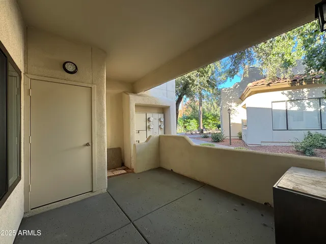 a view of a street with some trees