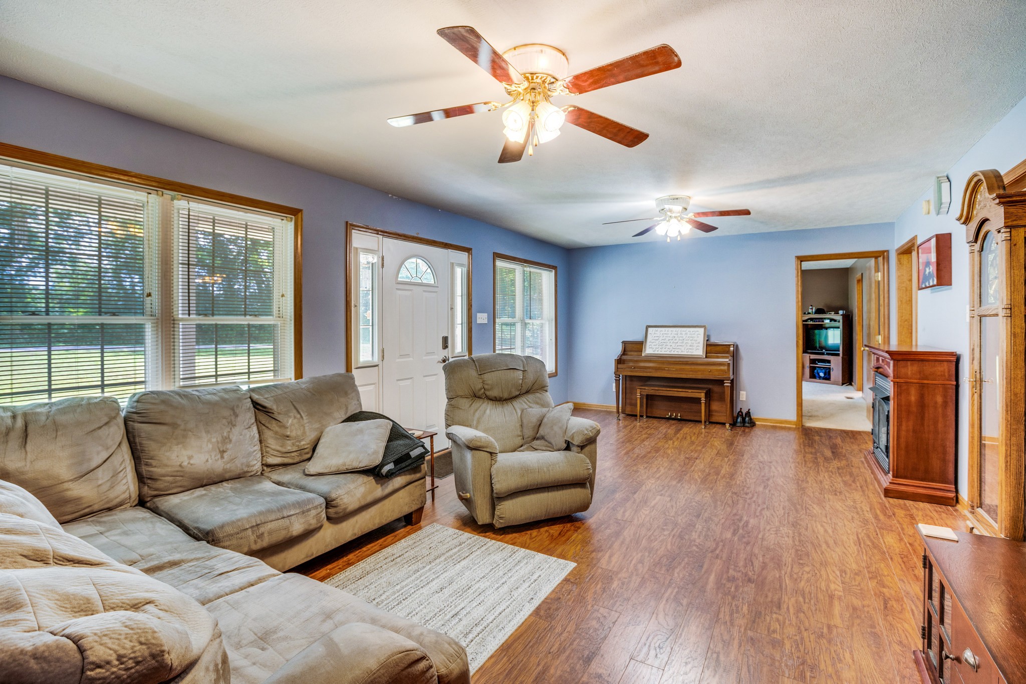 420 Sands Road Pulaski, TN 38478 - Photo 17 of 36 a living room with furniture and a flat screen tv