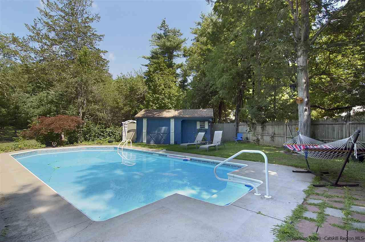 8 Jansen Road Stone Ridge, NY 12484 - Photo 25 of 28 a view of backyard with swimming pool and seating space