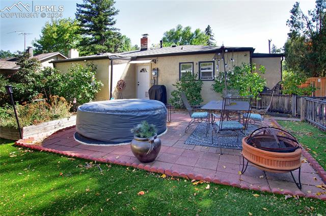 314 West Cheyenne Road Colorado Springs, CO 80906 - Photo 28 of 36 View of patio / terrace featuring area for grilling and an outdoor fire pit