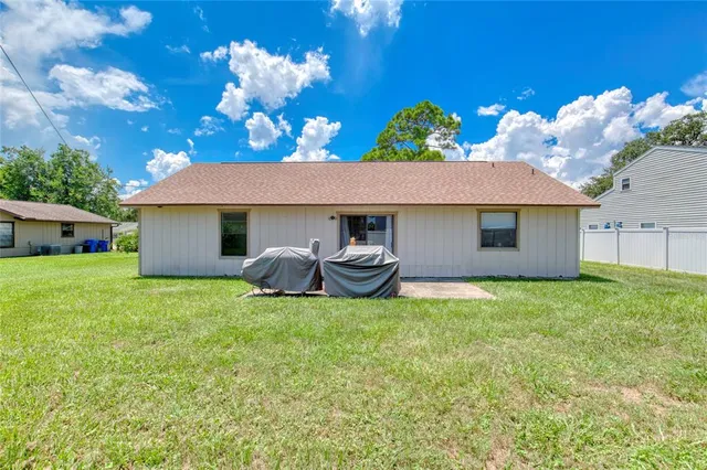 a house view with a garden space