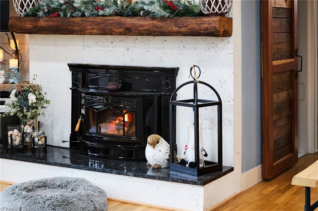 35 Edith Avenue Winston-Salem, NC 27106 - Photo 12 of 45 Main level fireplace